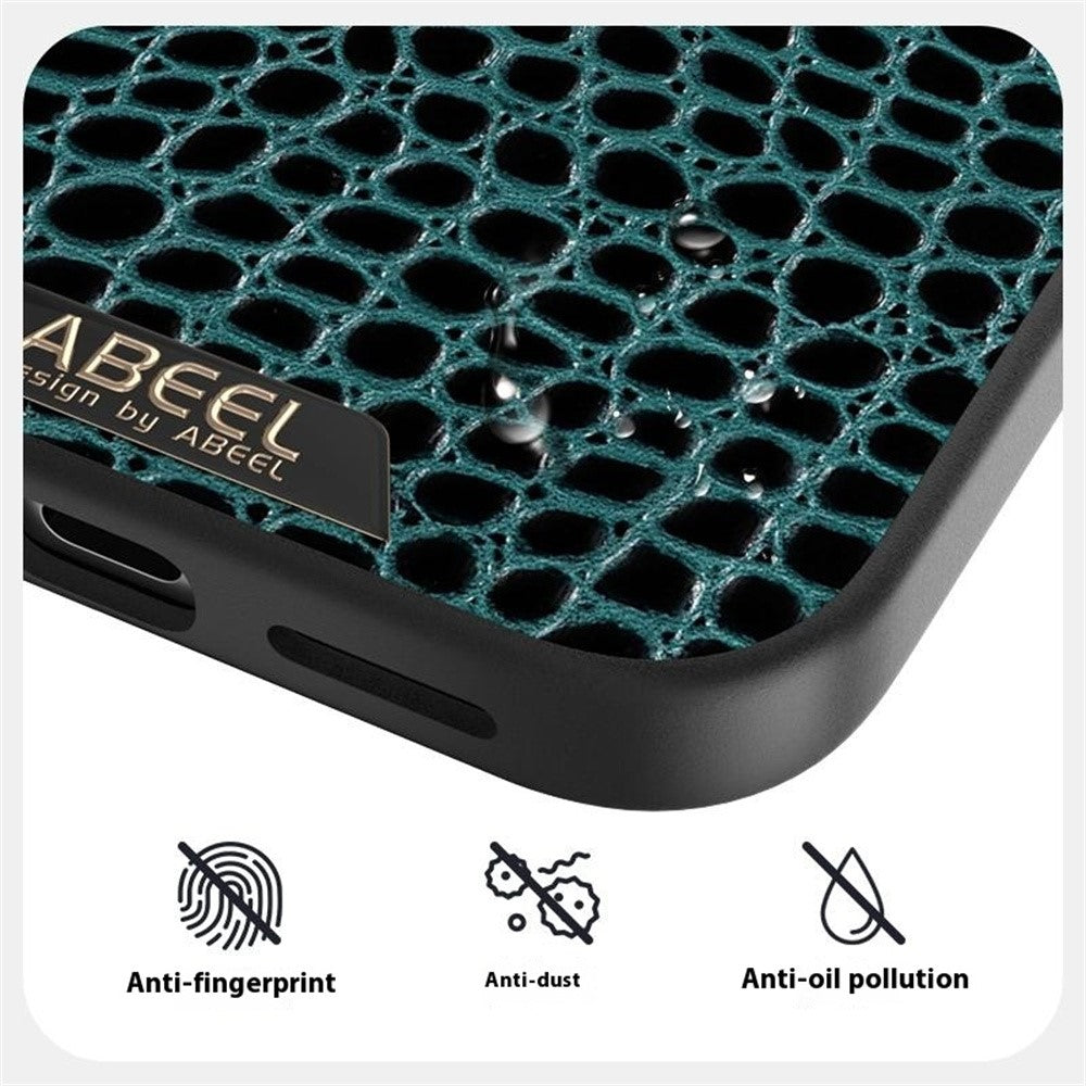 ABEEL For iPhone 17 Pro Max Case Compatible with MagSafe Crocodile Texture Micro-Embossing Back Cover - Red