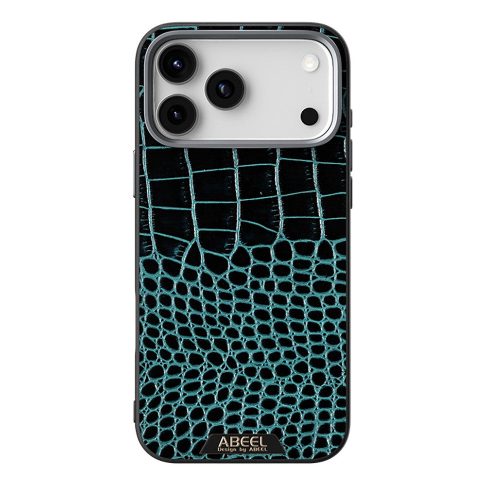 ABEEL For iPhone 17 Pro Max Case Compatible with MagSafe Crocodile Texture Micro-Embossing Back Cover - Green