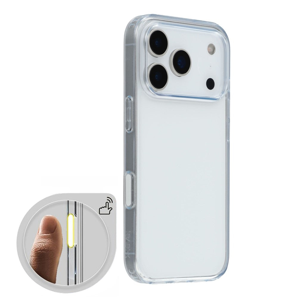 X-LEVEL For iPhone 17 Pro Max Phone Case TPU + PC Clear Back Cover with Camera Control Button