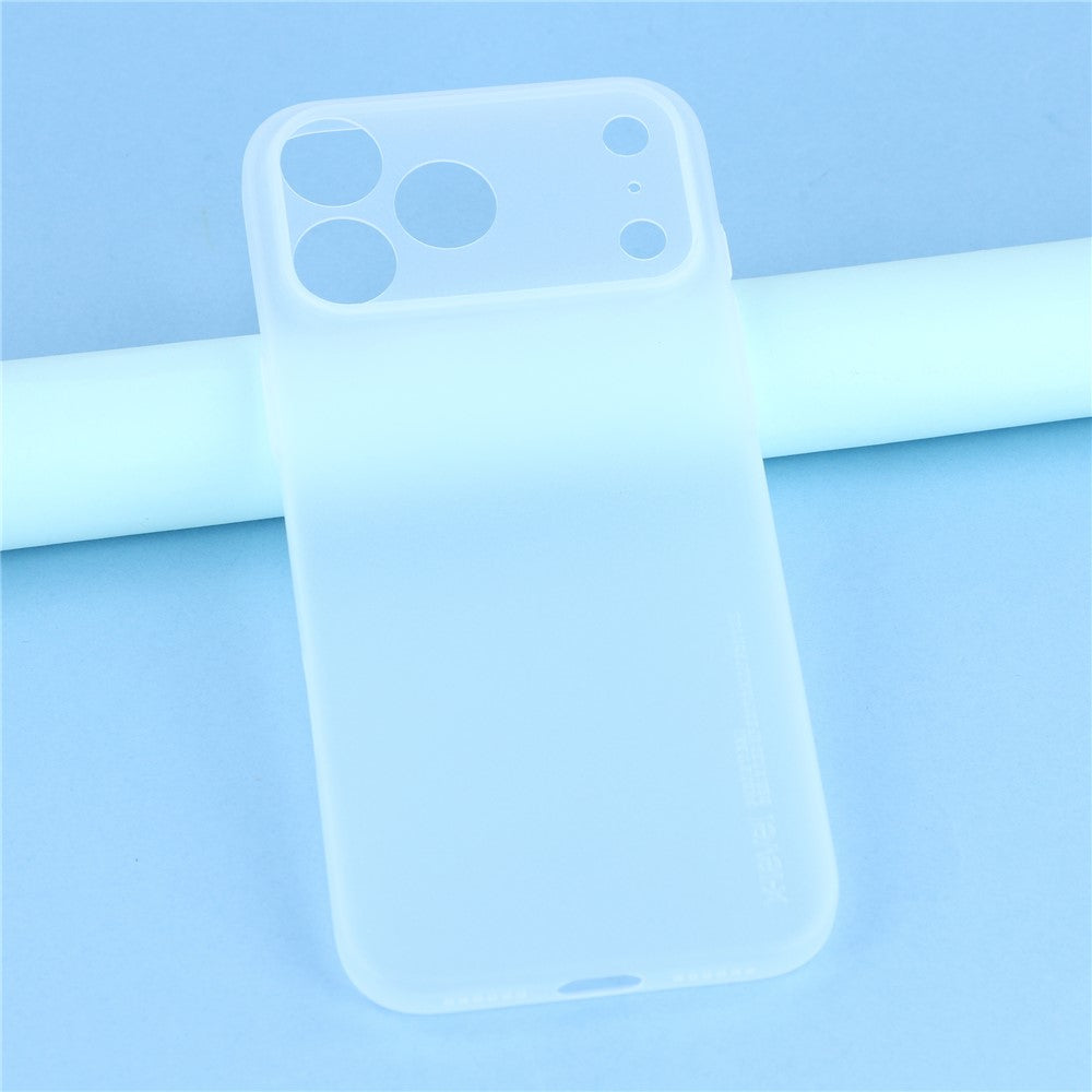 X-LEVEL For iPhone 17 Pro Max Case Hard PP Matte Phone Cover 0.18mm Ultra-Thin - Transparent