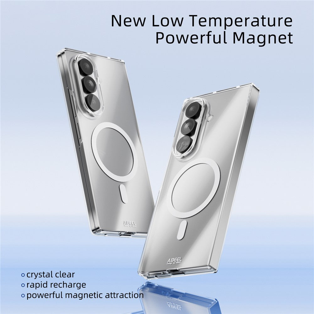 ABEEL For Samsung Galaxy Z Fold7 5G Magnetic Case Clear PC Anti Scratch Phone Cover