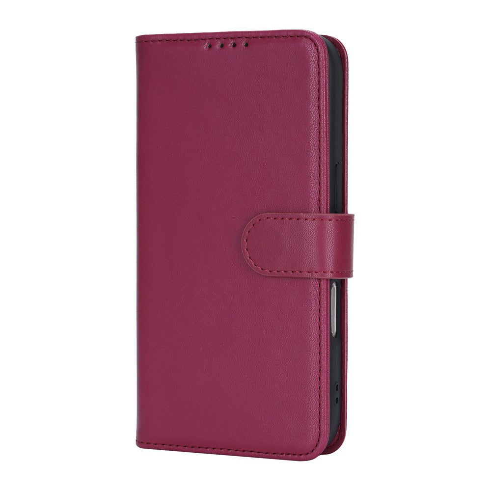 For iPhone 17 Pro Max Stand Case Shockproof Leather Wallet Phone Cover - Red