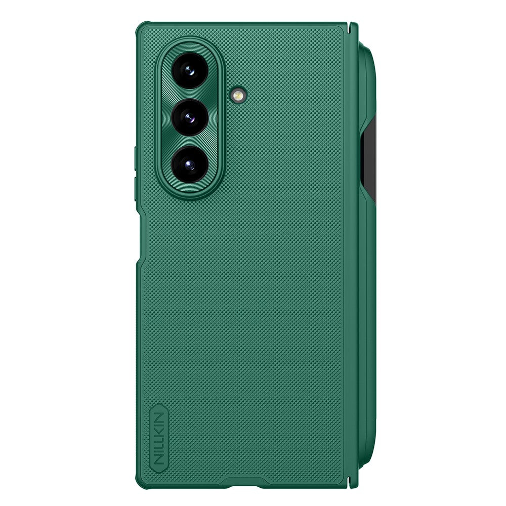 NILLKIN Super Frosted Shield Fold for Samsung Galaxy Z Fold7 5G Case Compatible with MagSafe PC Matte Phone Cover with Stylus Pen - Green