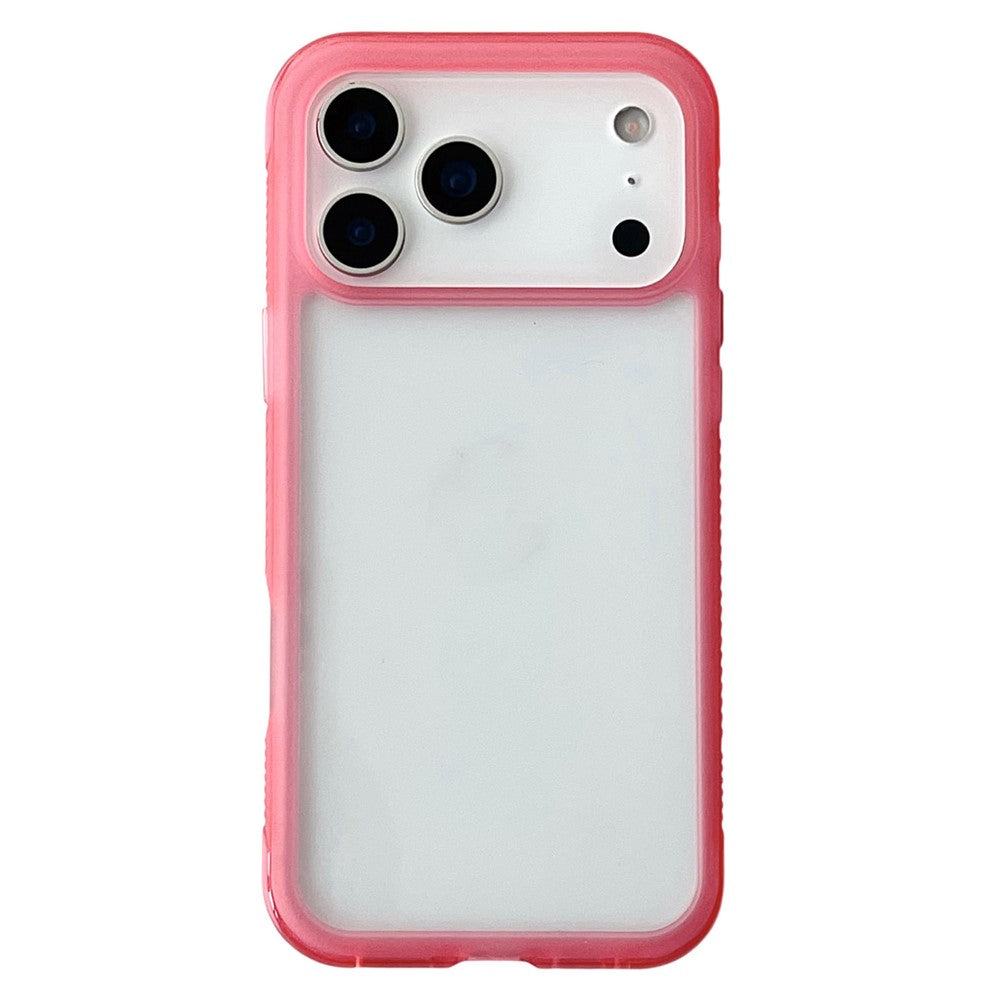 For iPhone 17 Pro Max Case Shockproof TPU + PC Phone Back Cover - Pink