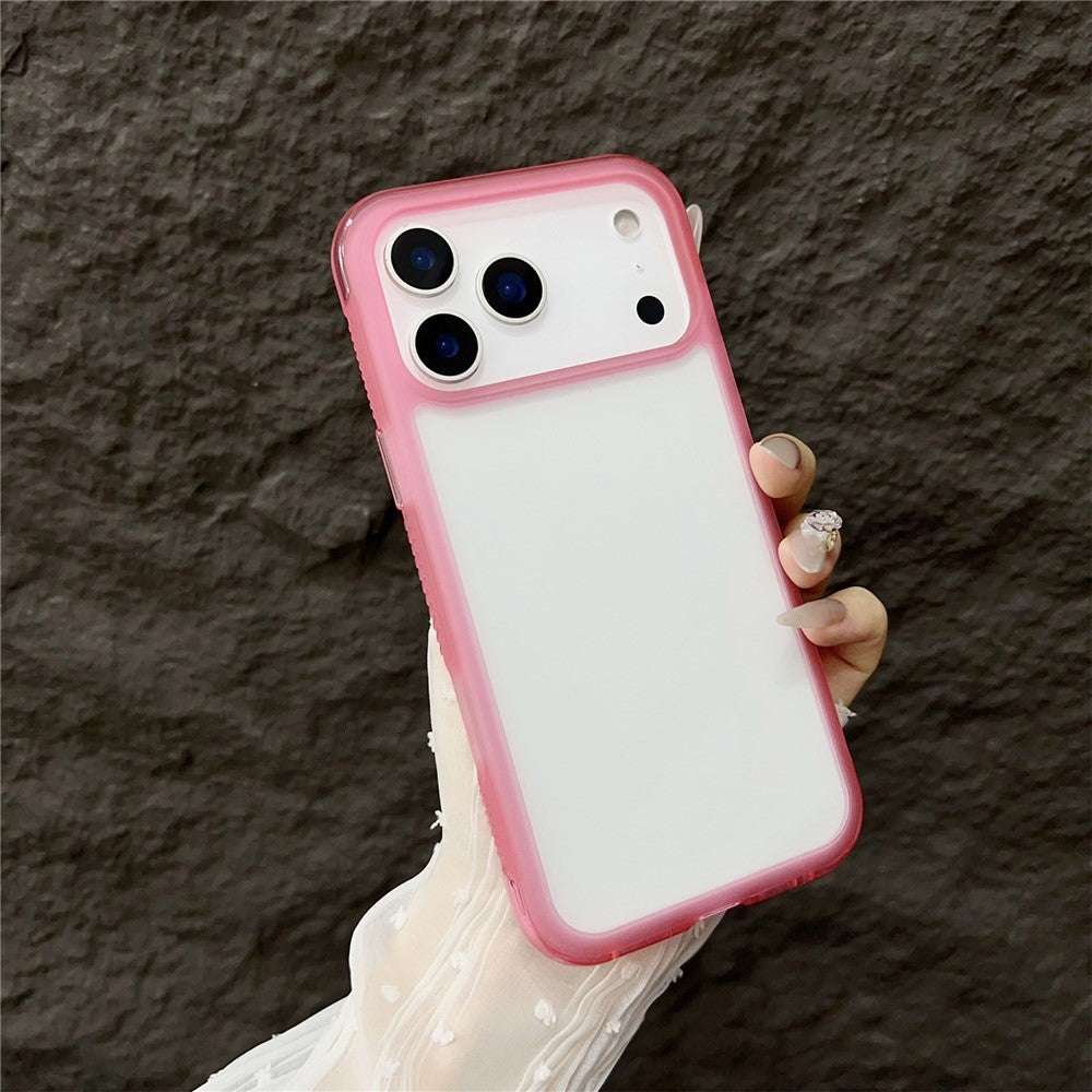 For iPhone 17 Pro Max Case Shockproof TPU + PC Phone Back Cover - Pink