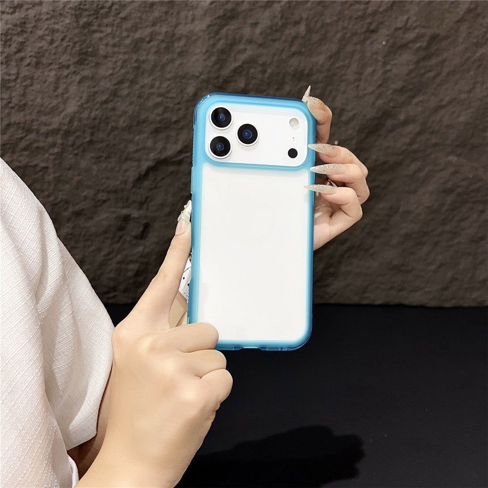 For iPhone 17 Pro Max Case Shockproof TPU + PC Phone Back Cover - Blue