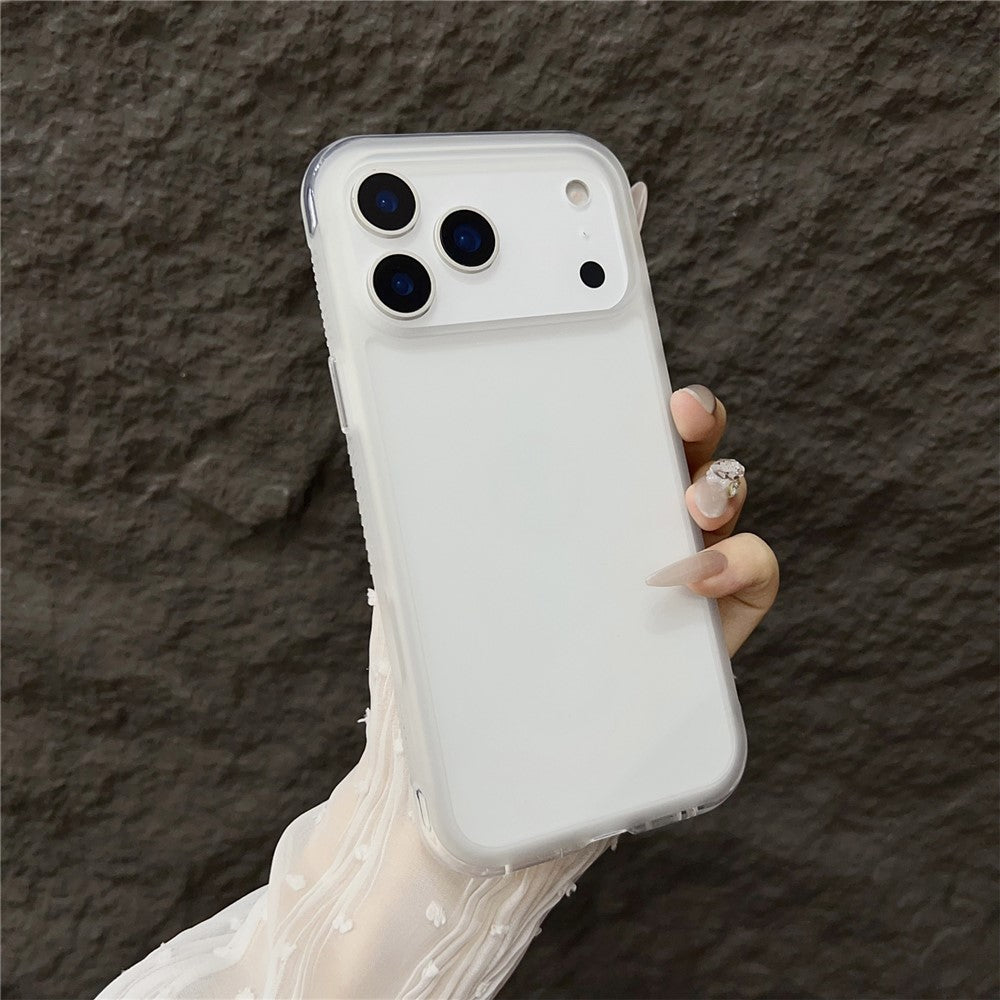 For iPhone 17 Pro Max Case Shockproof TPU + PC Phone Back Cover - Transparent