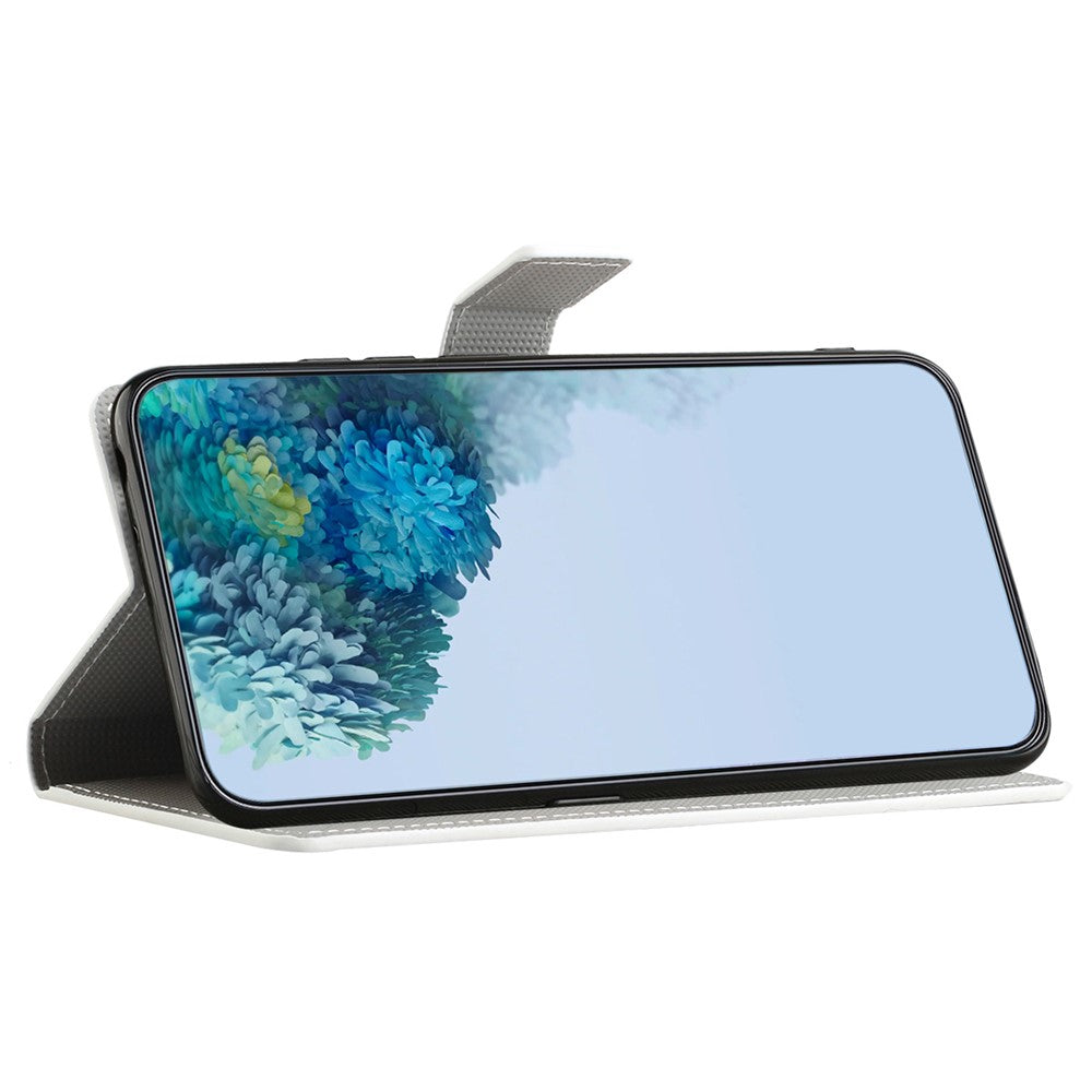 For iPhone 17 Pro Max Case Pattern Print PU Leather Wallet Phone Cover - Blue Butterfly