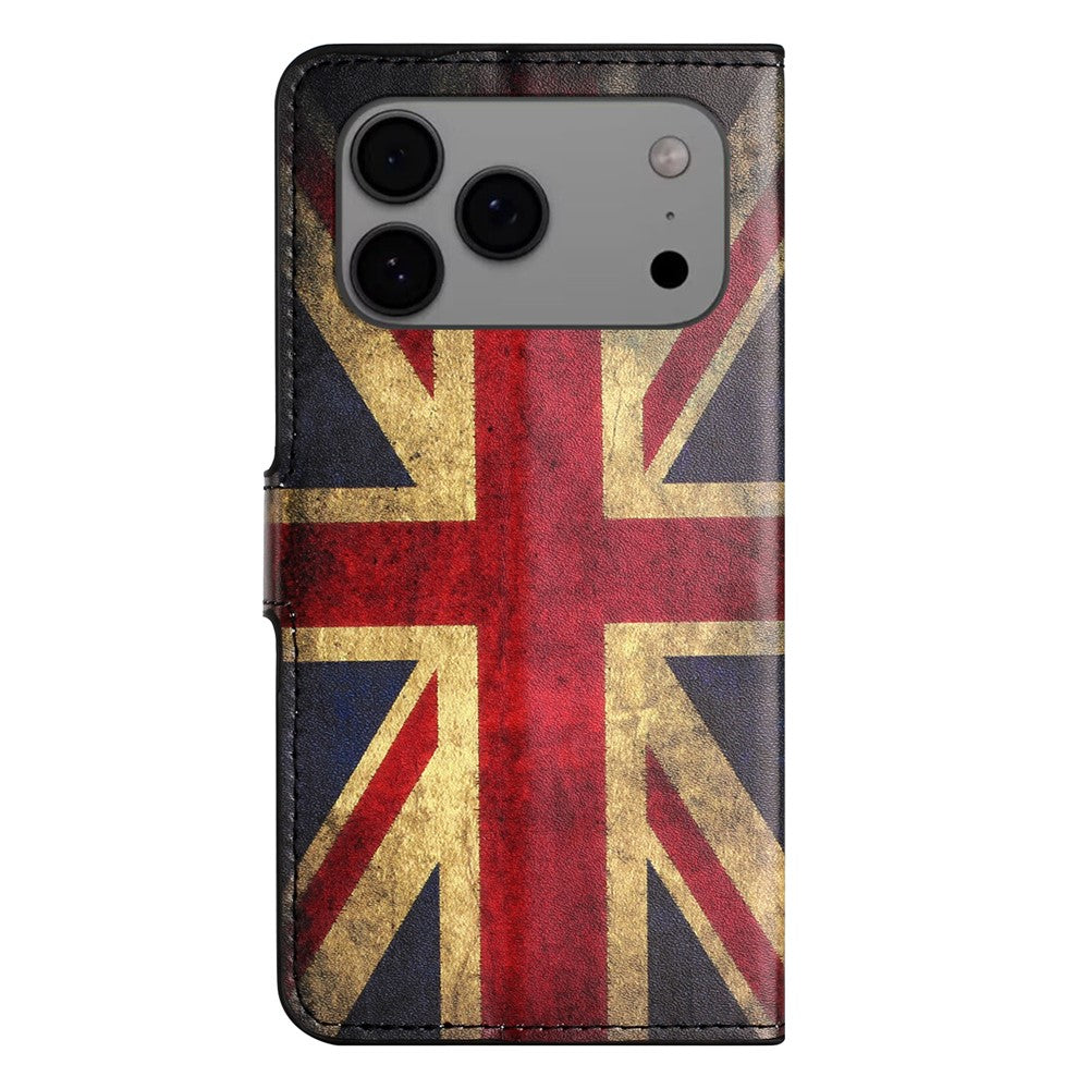 For iPhone 17 Pro Max Case Pattern Print PU Leather Wallet Phone Cover - Union Jack