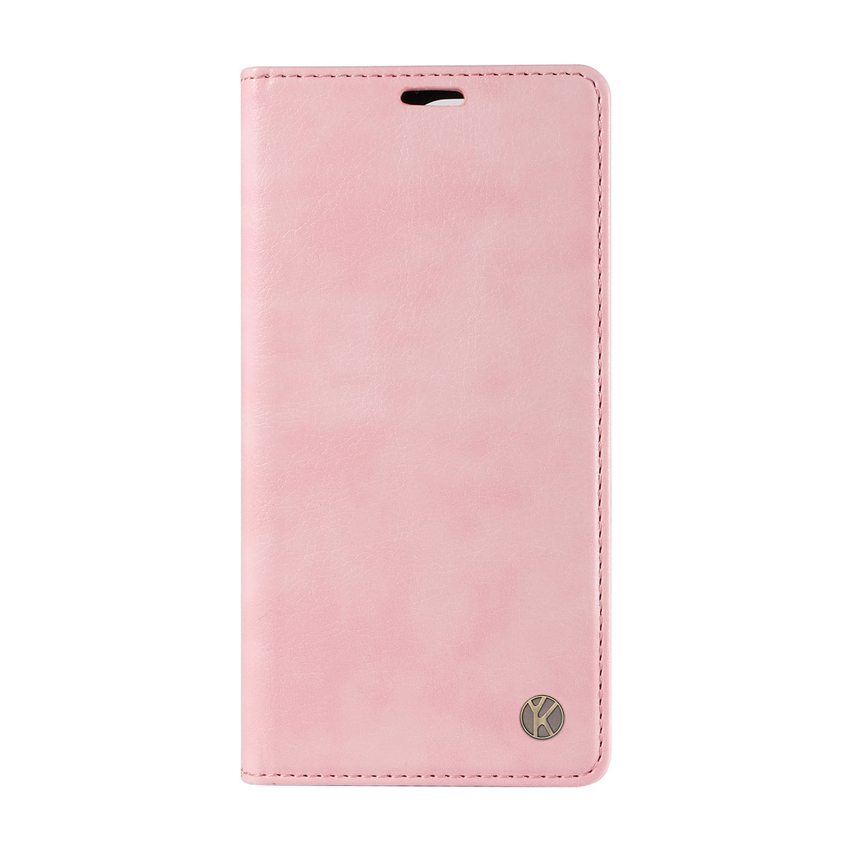 For Oppo Reno14 Pro 5G (China) / Oppo Reno14 Pro 5G (Global) Wallet Case YIKATU YK-006 Magnetic Closure Leather Phone Cover Litchi Texture - Pink