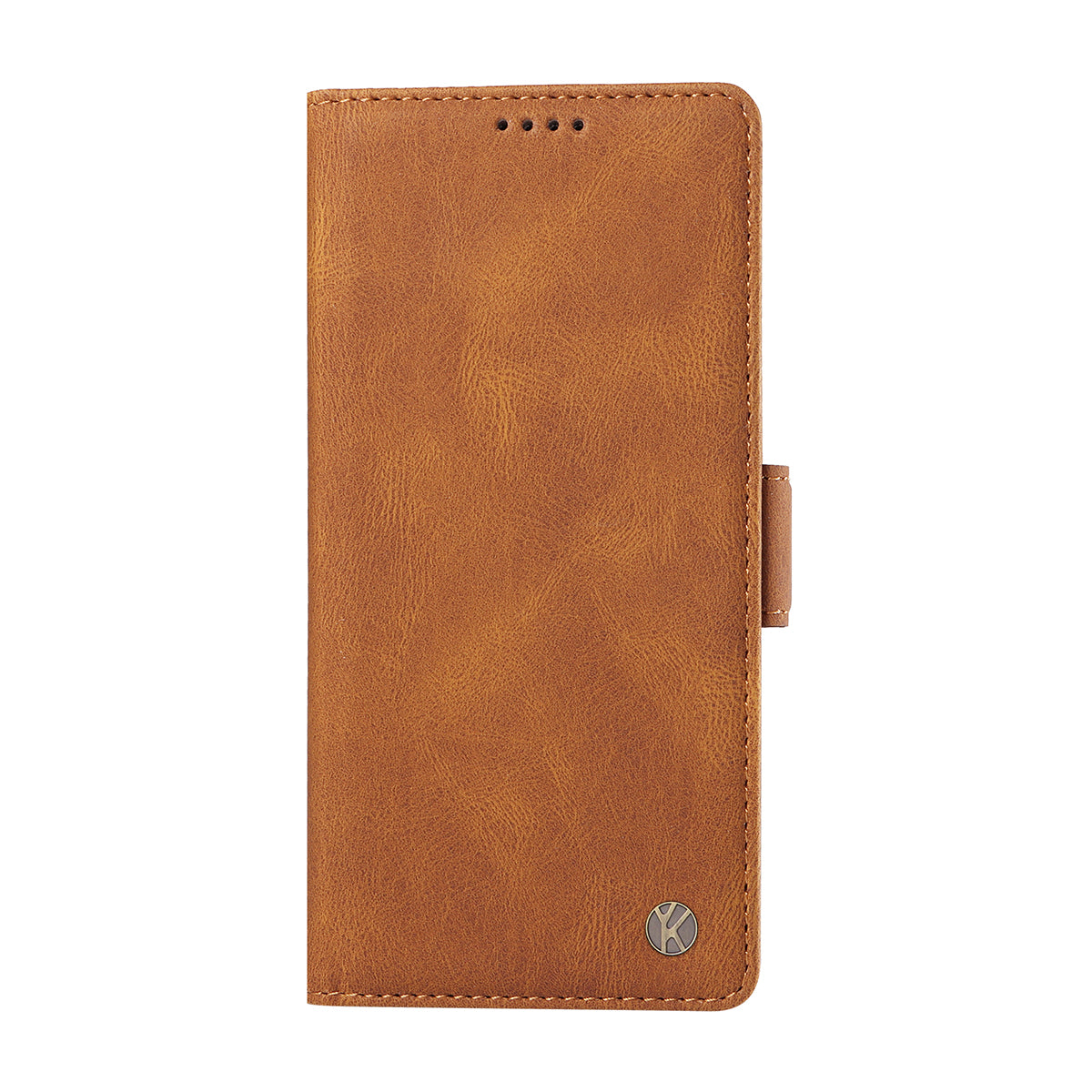 For Oppo Reno14 Pro 5G (China) / Oppo Reno14 Pro 5G (Global) Leather Case YIKATU YK-005 Skin-touch Feeling Wallet Phone Cover - Brown