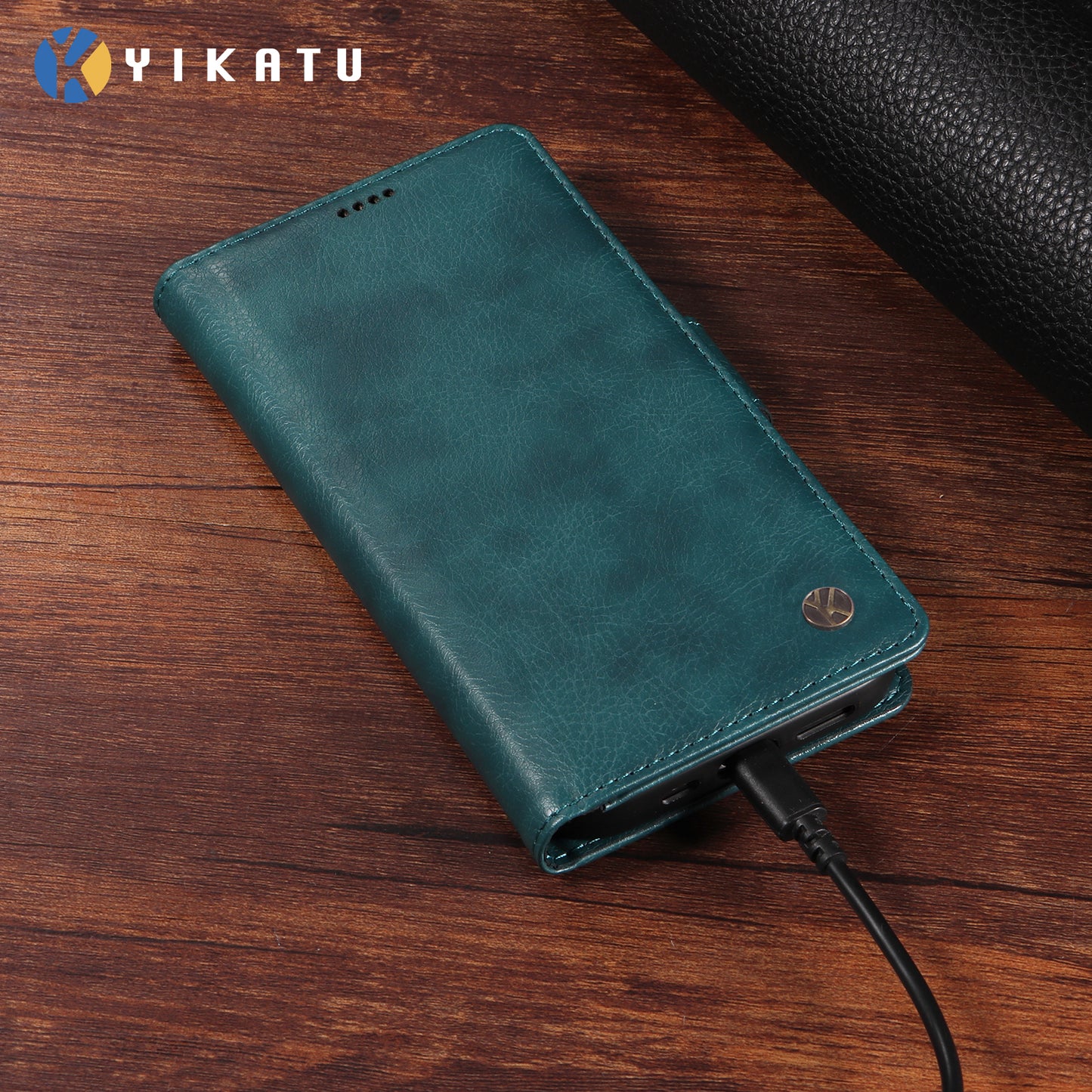 For Oppo Reno14 Pro 5G (China) / Oppo Reno14 Pro 5G (Global) Case YIKATU YK-007 Litchi Texture PU Leather Wallet Phone Cover - Blue