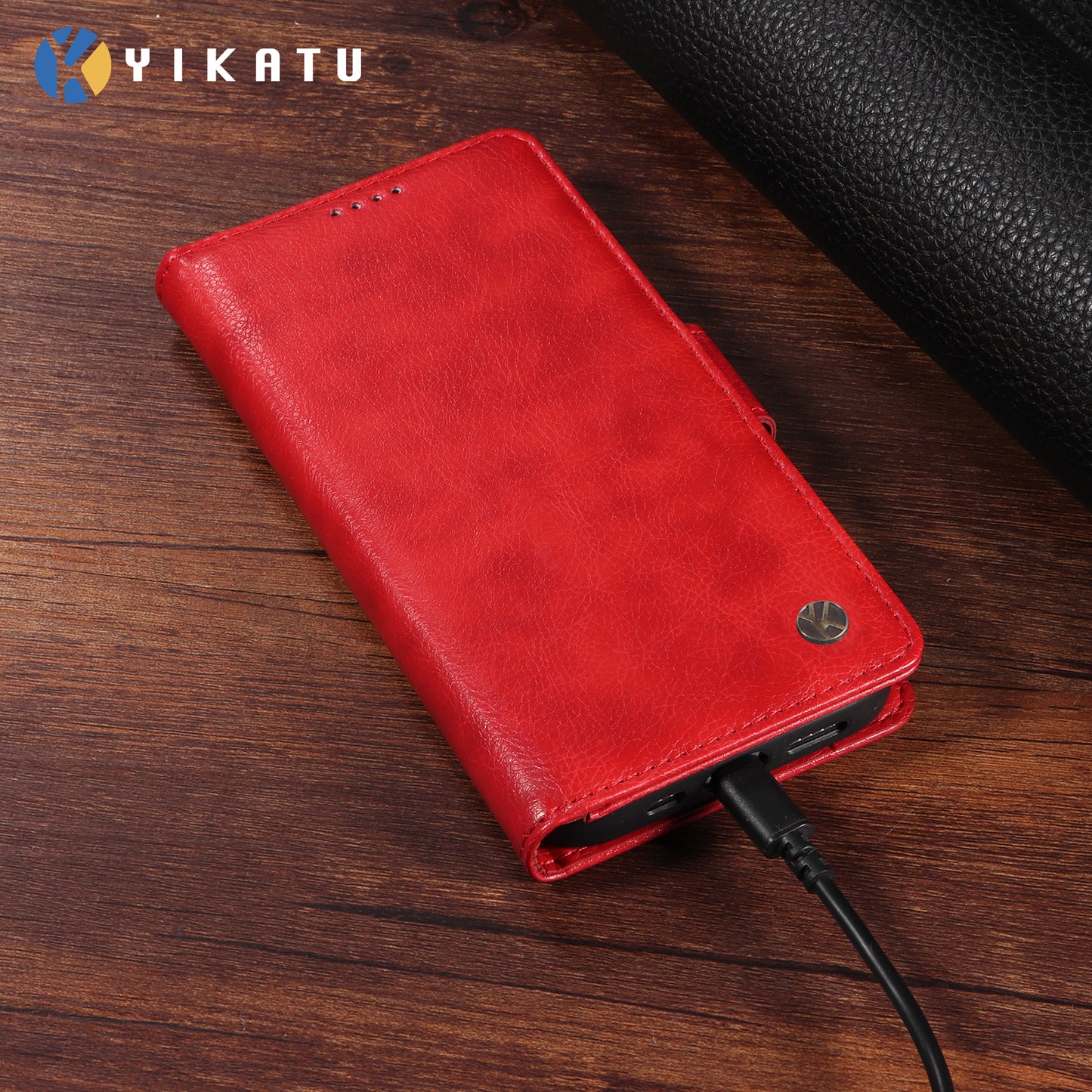 For Oppo Reno14 Pro 5G (China) / Oppo Reno14 Pro 5G (Global) Case YIKATU YK-007 Litchi Texture PU Leather Wallet Phone Cover - Red