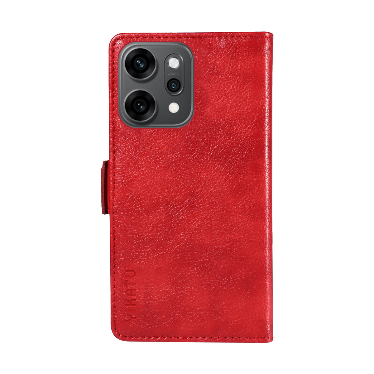 For Oppo Reno14 Pro 5G (China) / Oppo Reno14 Pro 5G (Global) Case YIKATU YK-007 Litchi Texture PU Leather Wallet Phone Cover - Red