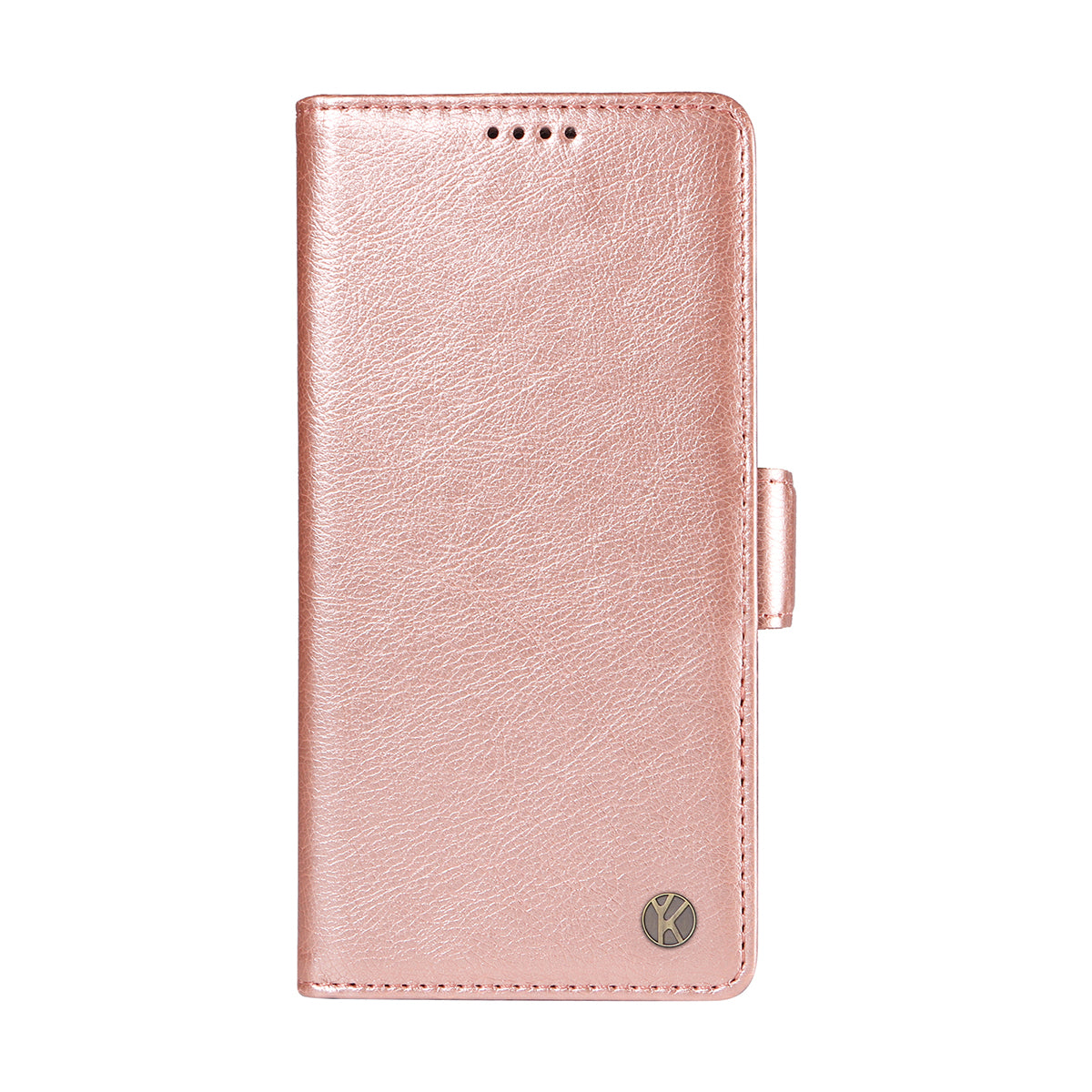 For Oppo Reno14 Pro 5G (China) / Oppo Reno14 Pro 5G (Global) Case YIKATU YK-007 Litchi Texture PU Leather Wallet Phone Cover - Rose Gold