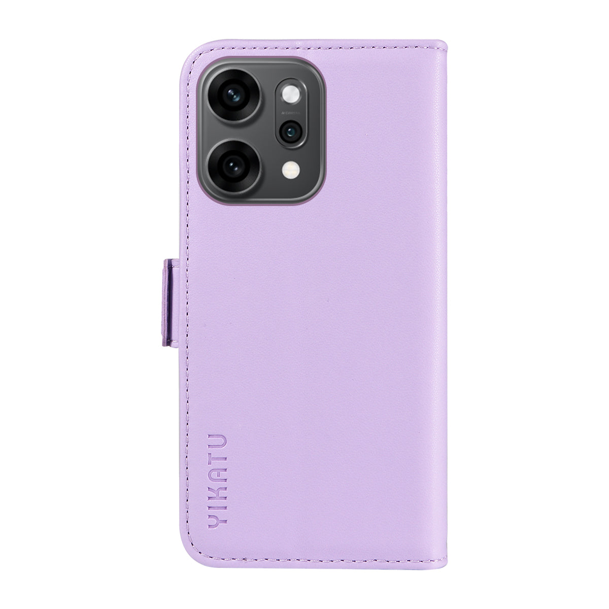 For Oppo Reno14 Pro 5G (China) / Oppo Reno14 Pro 5G (Global) Wallet Phone Case YIKATU YK-003 Leather Stand Cover - Light Purple