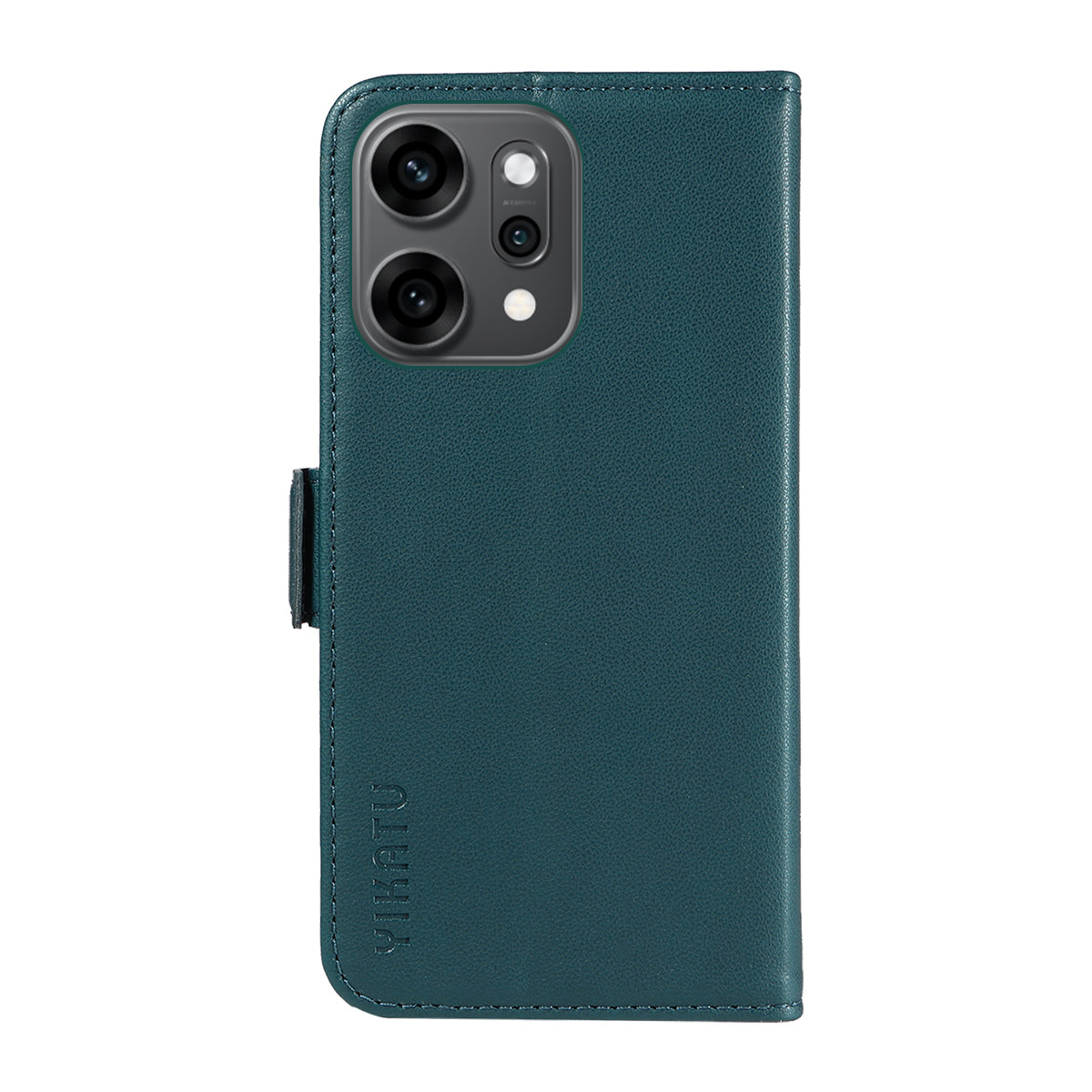 For Oppo Reno14 Pro 5G (China) / Oppo Reno14 Pro 5G (Global) Wallet Phone Case YIKATU YK-003 Leather Stand Cover - Green