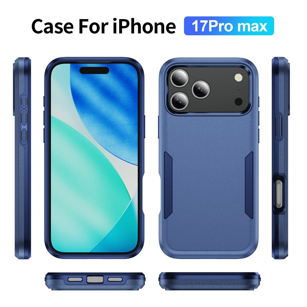 For iPhone 17 Pro Max Case PC + TPU Military Grade Drop Protective Phone Cover - Blue