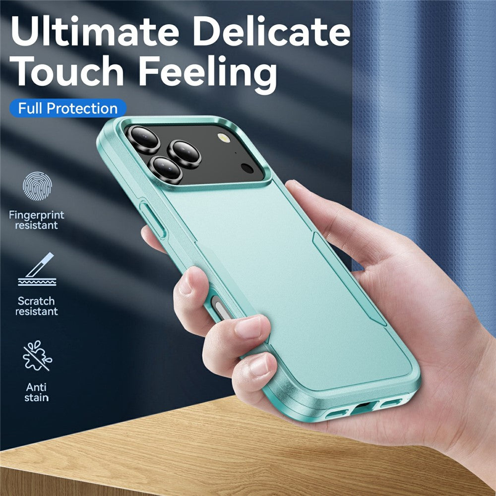 For iPhone 17 Pro Max Case PC + TPU Military Grade Drop Protective Phone Cover - Green