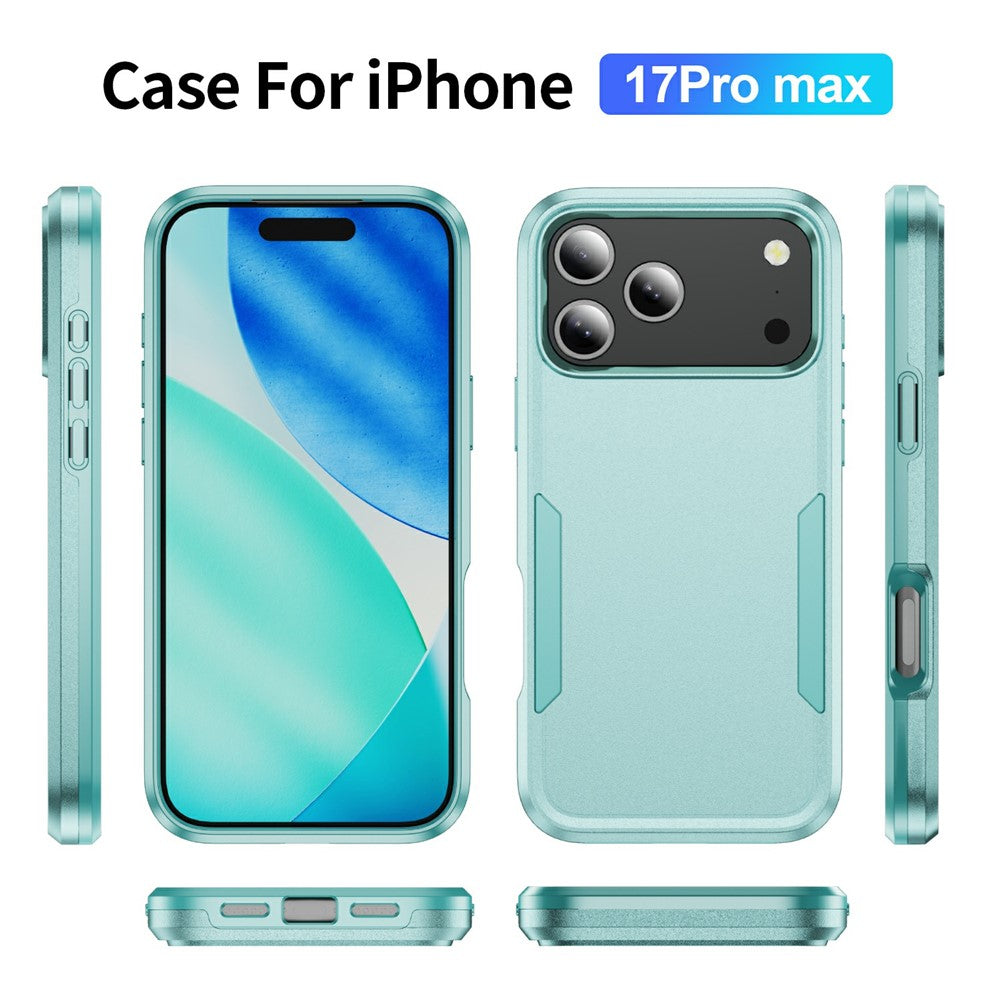 For iPhone 17 Pro Max Case PC + TPU Military Grade Drop Protective Phone Cover - Green