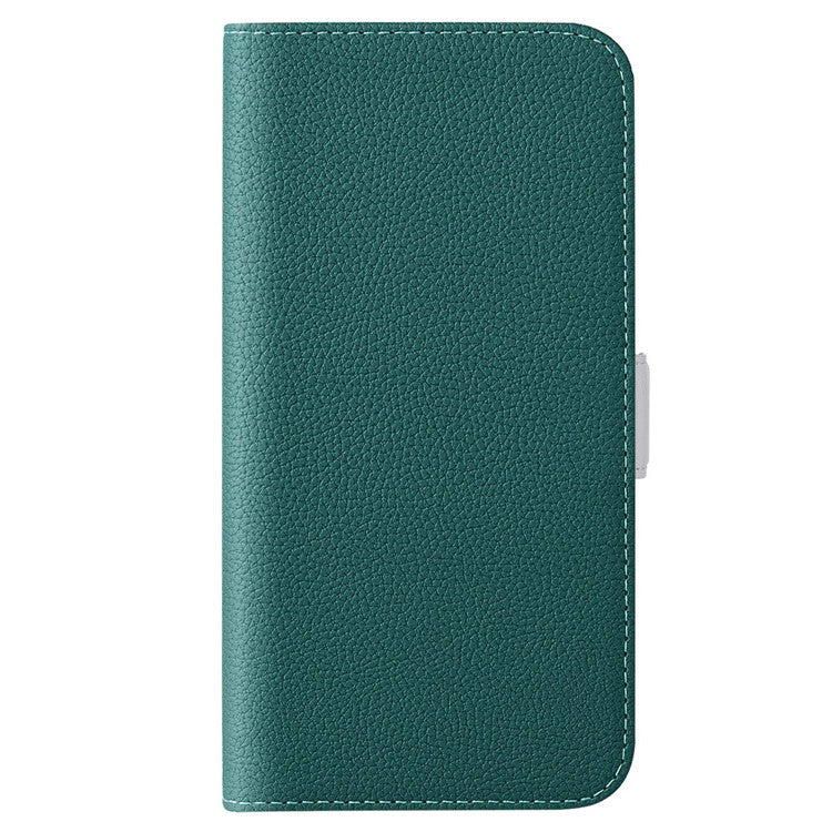 For Google Pixel 7 Pro 5G Litchi Texture Candy Color PU Leather Case Foldable Stand Wallet Phone Full Protection Cover - Dark Green
