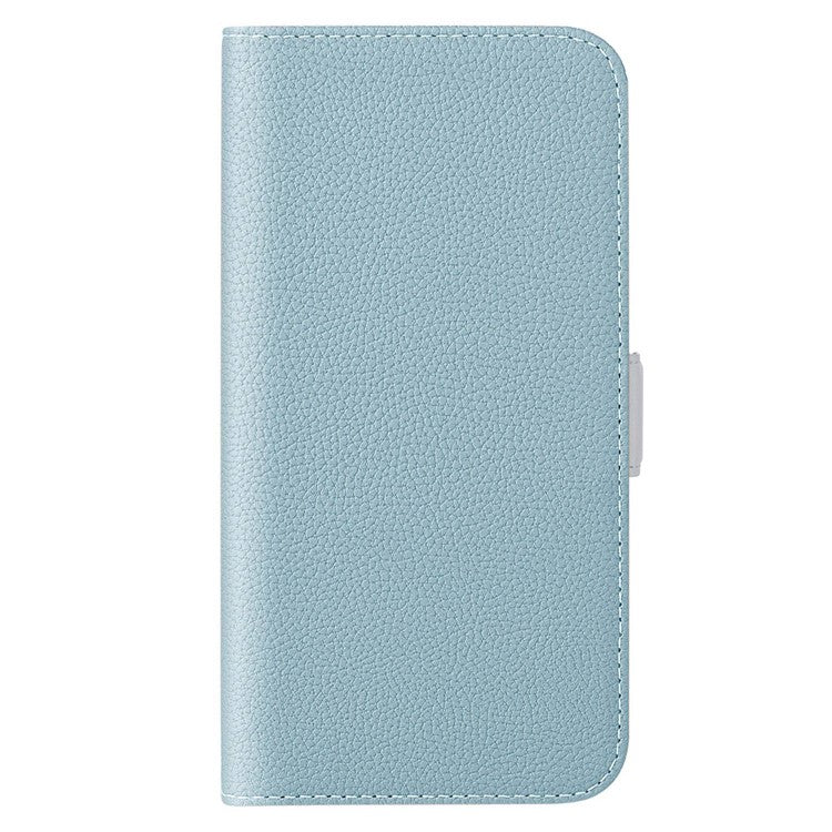 For Google Pixel 7 Pro 5G Litchi Texture Candy Color PU Leather Case Foldable Stand Wallet Phone Full Protection Cover - Baby Blue