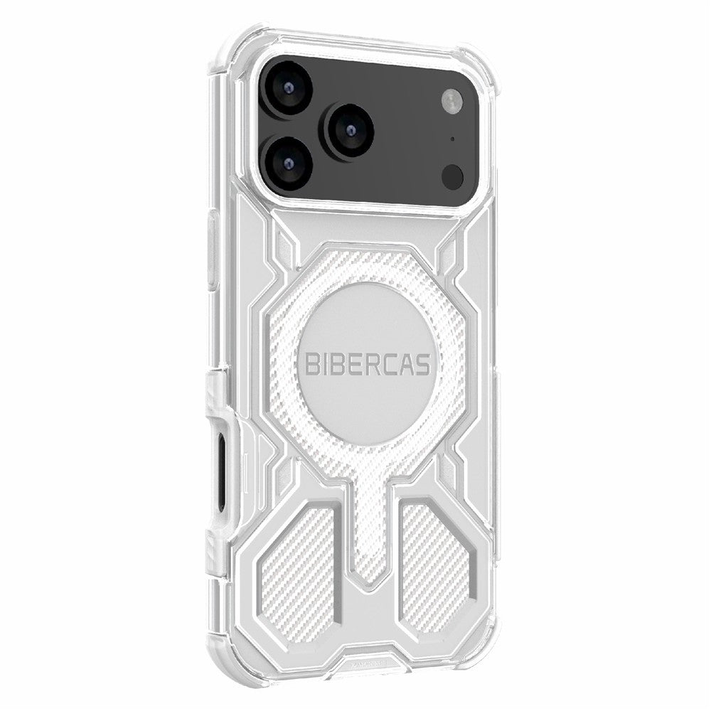 BIBERCAS J-16 Transparent Series For iPhone 17 Pro Max Case Compatible with MagSafe TPU + PC Phone Cover - Transparent