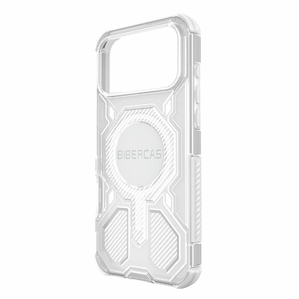 BIBERCAS J-16 Transparent Series For iPhone 17 Pro Max Case Compatible with MagSafe TPU + PC Phone Cover - Transparent
