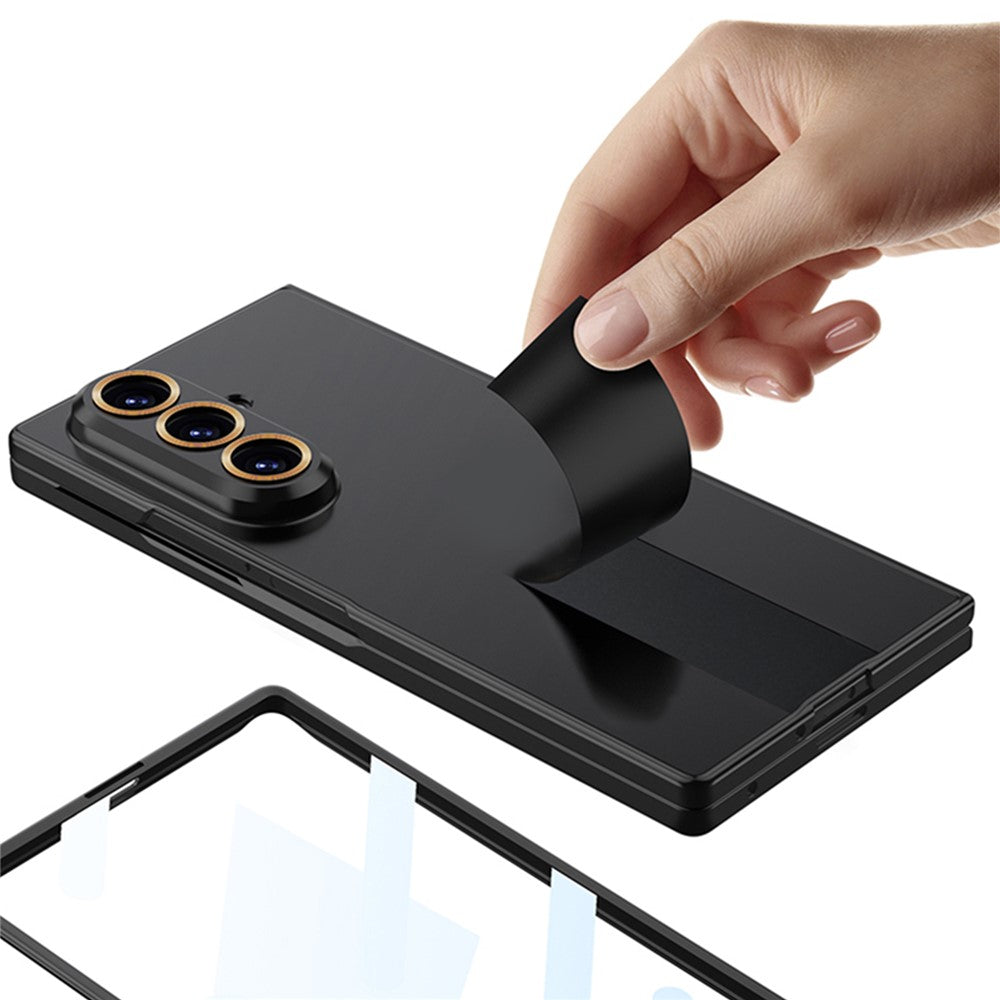 GKK For Samsung Galaxy Z Fold7 5G Case Hard PC Tempered Glass Ultra Slim Phone Cover - Black
