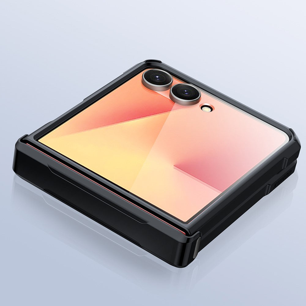 XUNDD For Samsung Galaxy Z Flip7 5G Case TPU + Acrylic Phone Cover with Small Screen Protector