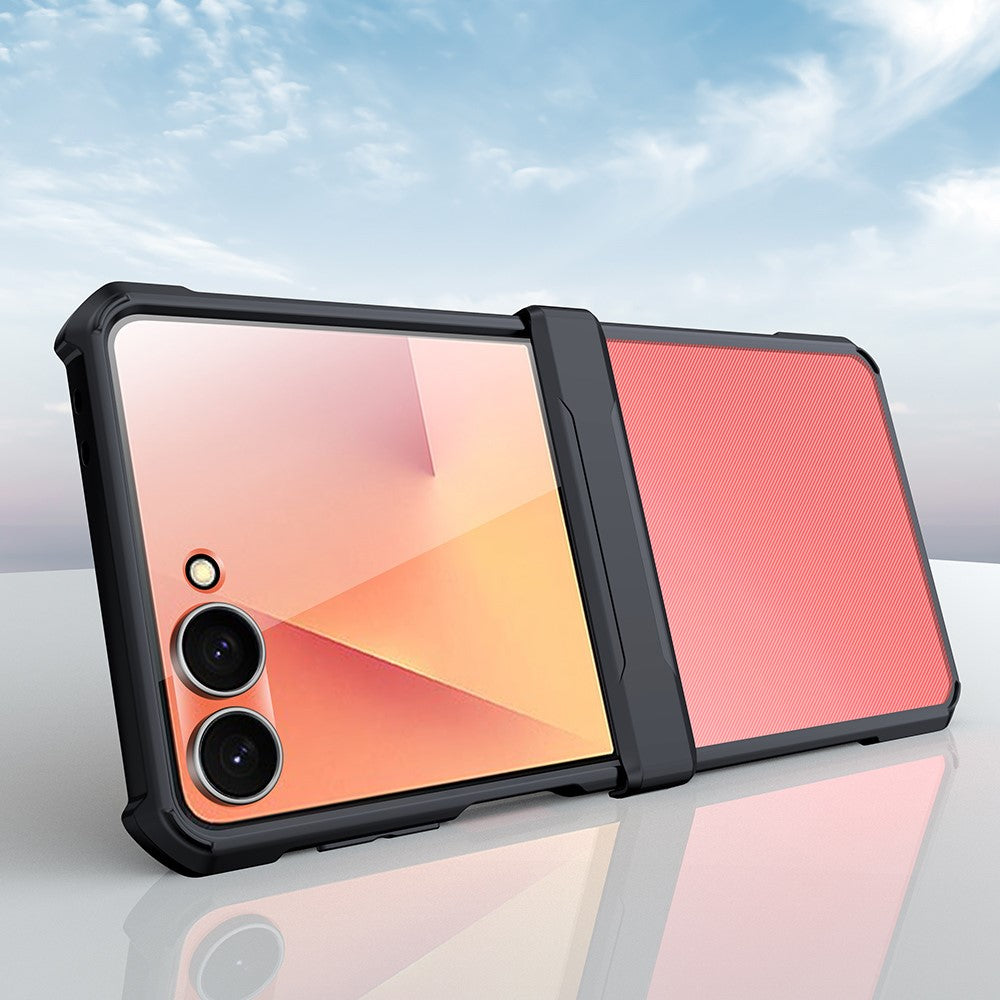 XUNDD For Samsung Galaxy Z Flip7 5G Case TPU + Acrylic Phone Cover with Small Screen Protector