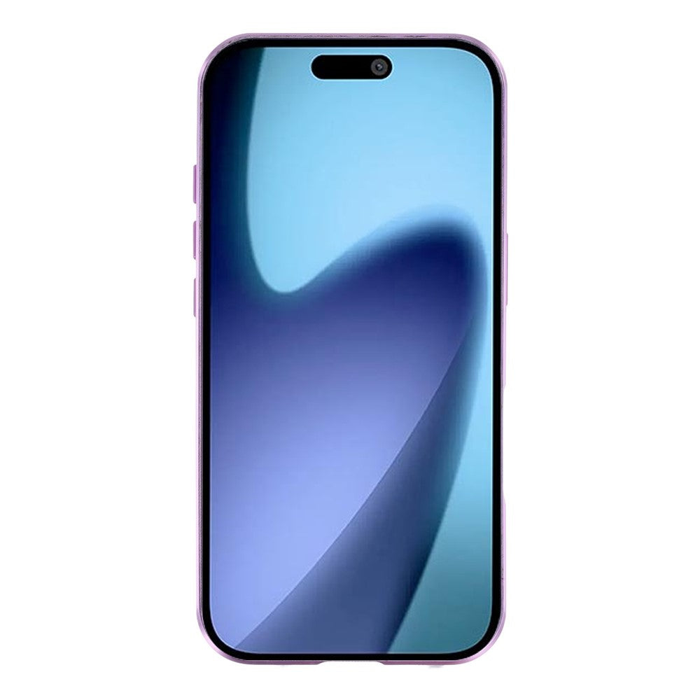 For iPhone 17 Pro Max Case with Anti-Spy Screen Protector Tempered Glass Metal Phone Cover Magnetic Clasp - Purple