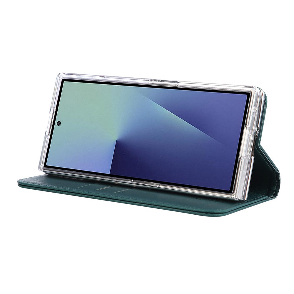 ABEEL For Samsung Galaxy Z Fold7 5G Phone Case RFID Blocking Leather Flip Cover - Green