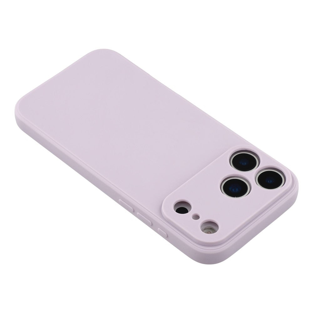 For iPhone 17 Pro Max Case Precise Cutouts Straight Edge TPU Shockproof Phone Cover - Purple