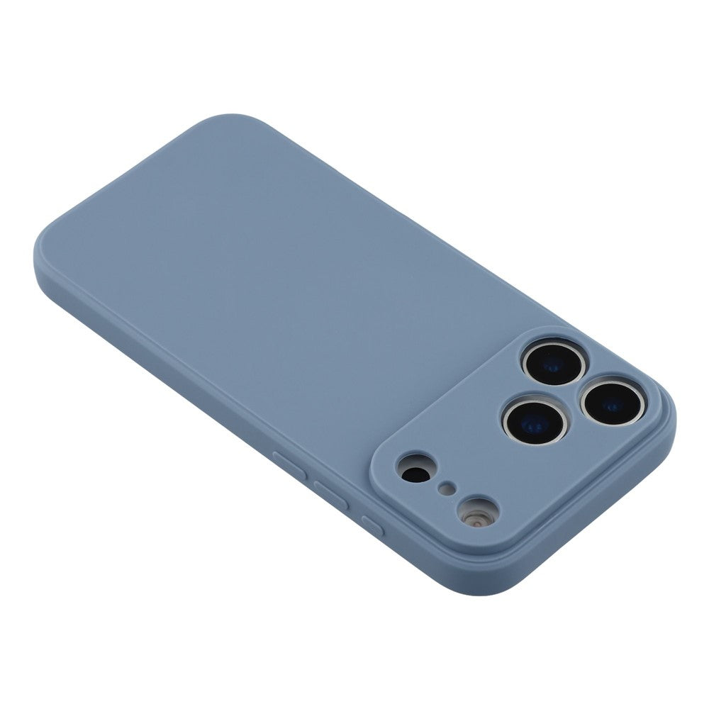 For iPhone 17 Pro Max Case Precise Cutouts Straight Edge TPU Shockproof Phone Cover - Lavender Grey