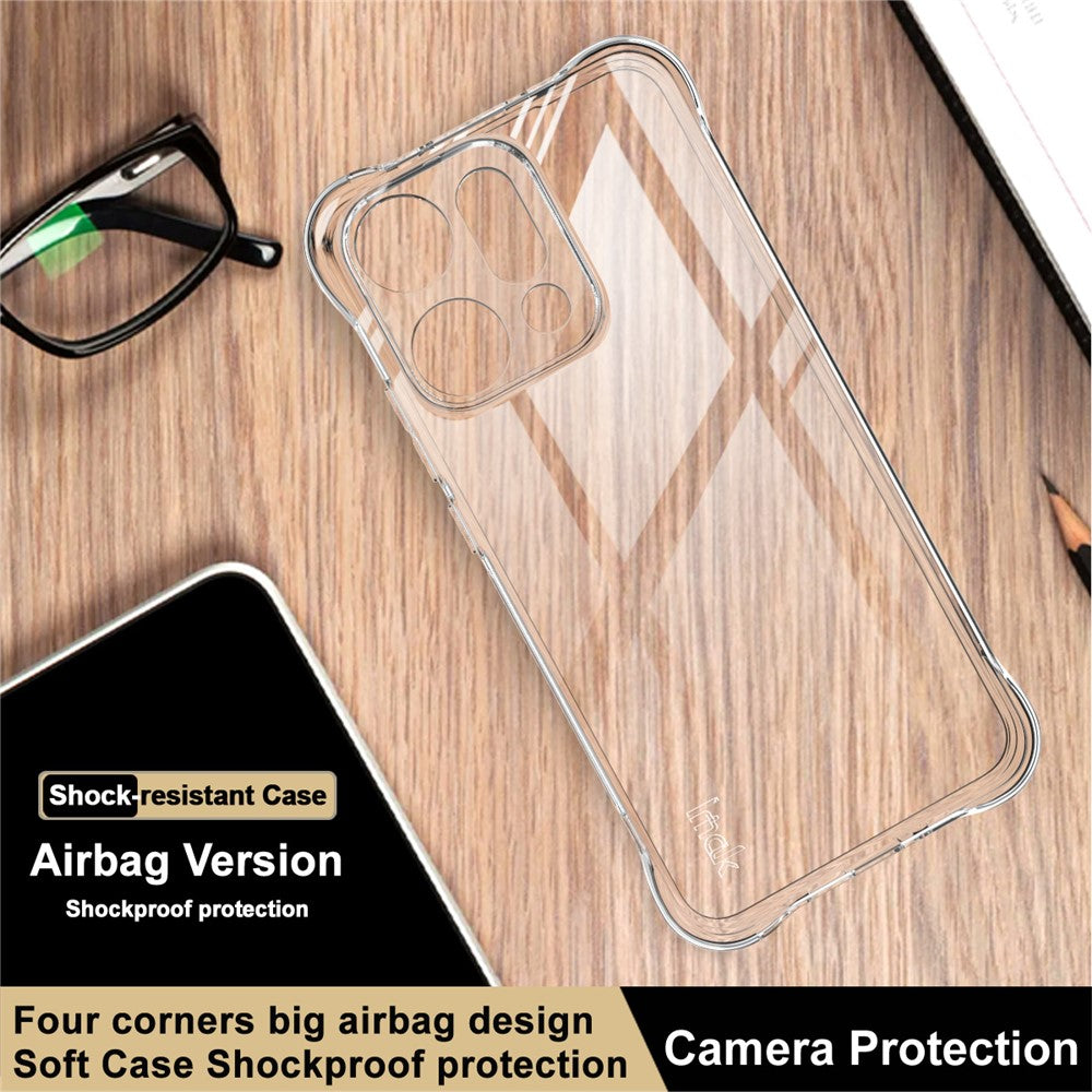 IMAK For Oppo Reno14 Pro 5G (Global) Case TPU Phone Cover Airbag Shockproof Protection - Transparent