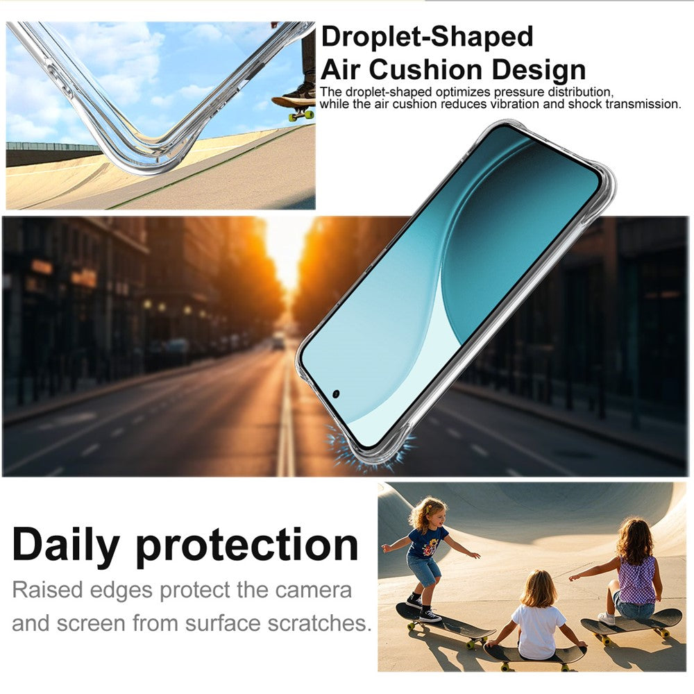 IMAK For Oppo Reno14 Pro 5G (Global) Case TPU Phone Cover Airbag Shockproof Protection - Transparent
