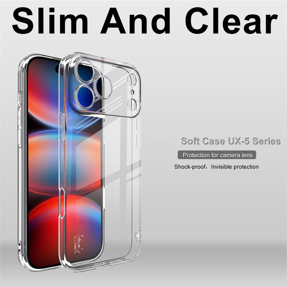 IMAK UX-5 Series For iPhone 17 Pro Max Case Shockproof TPU Clear Slim Back Shell
