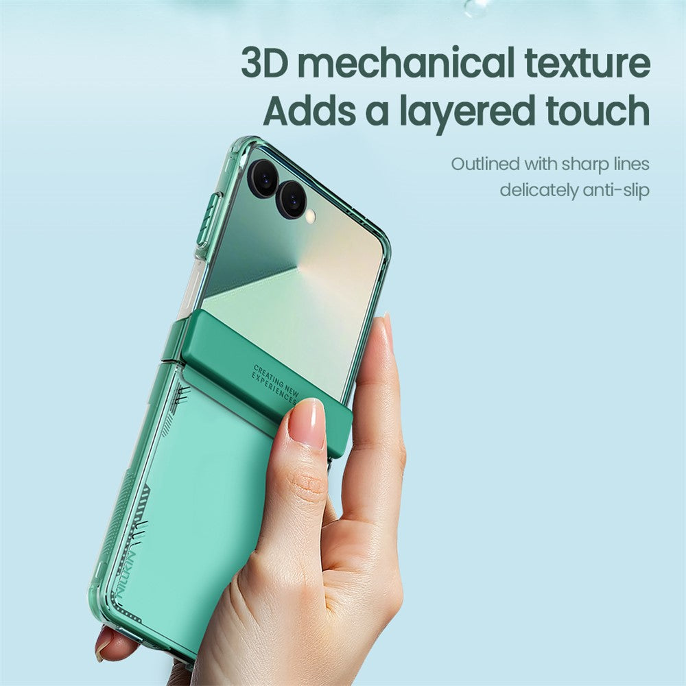 NILLKIN Iceblade For Samsung Galaxy Z Flip7 5G Case PC + TPU Phone Cover - Green