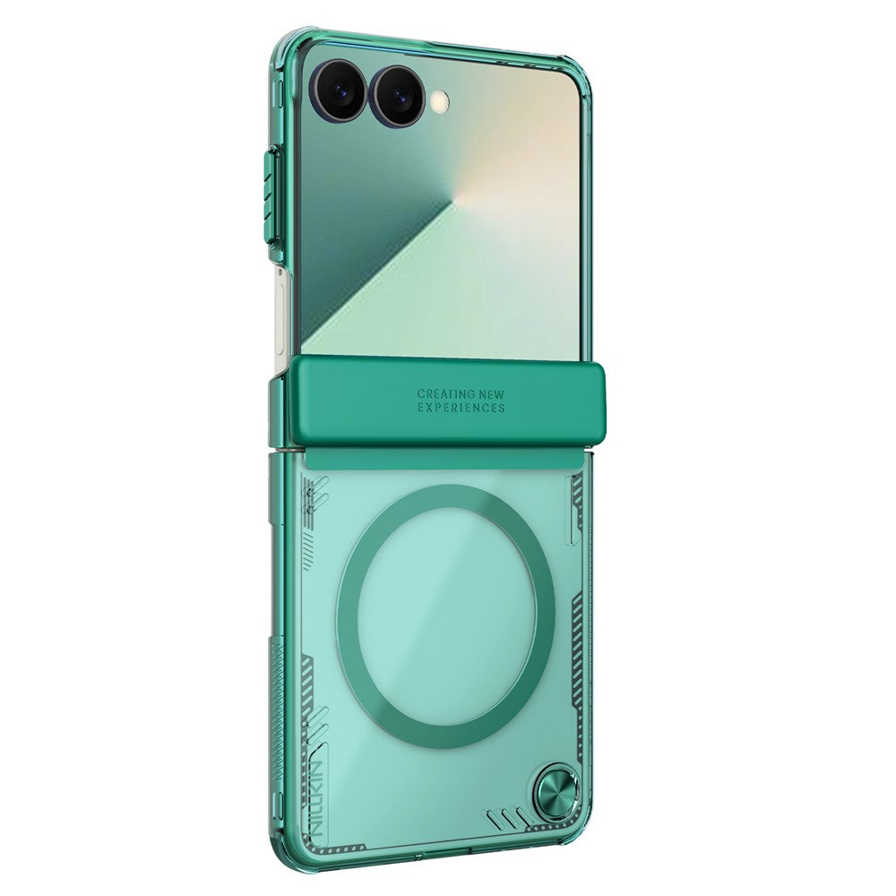 NILLKIN Iceblade For Samsung Galaxy Z Flip7 5G Case Compatible with MagSafe PC + TPU Phone Cover - Green