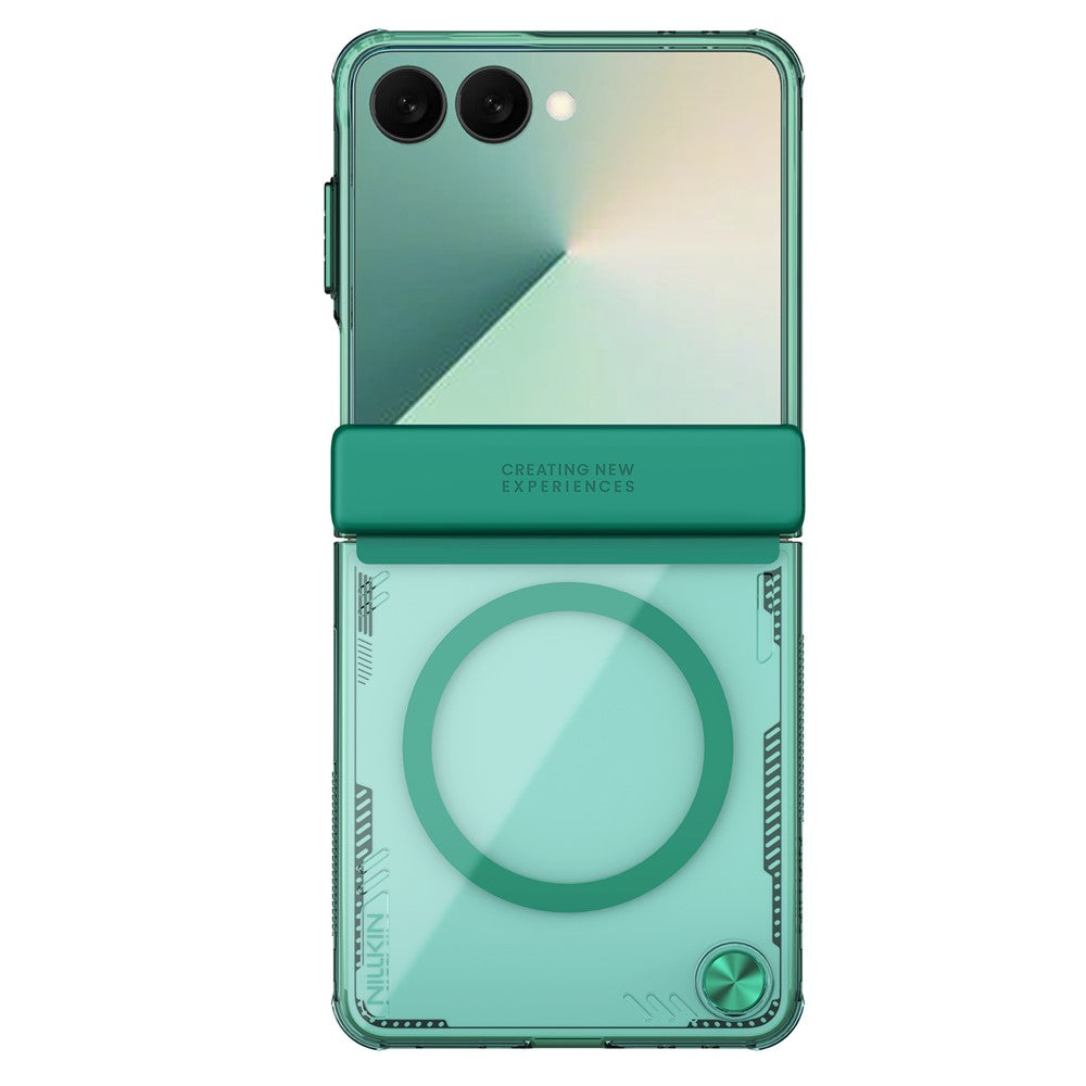 NILLKIN Iceblade For Samsung Galaxy Z Flip7 5G Case Compatible with MagSafe PC + TPU Phone Cover - Green