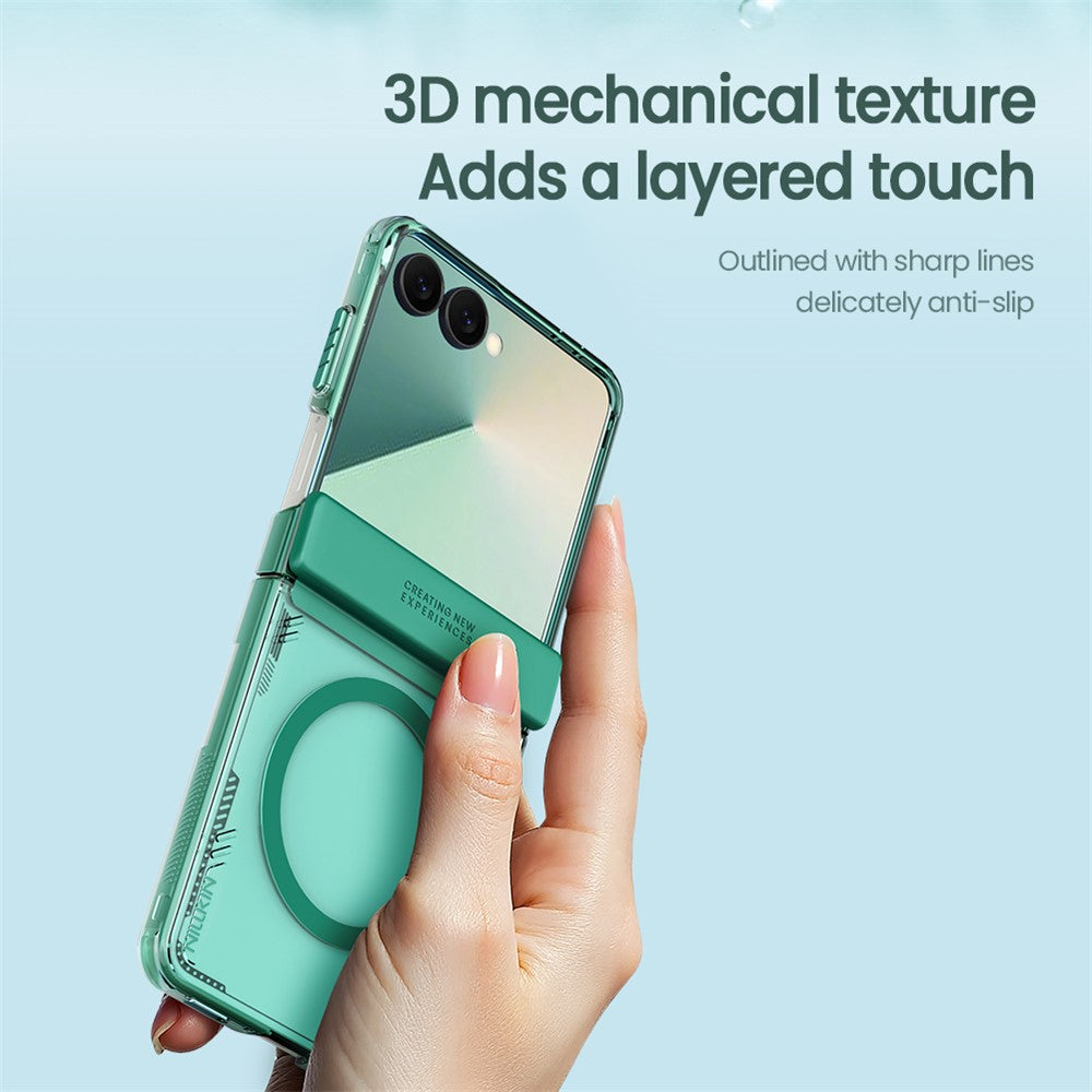 NILLKIN Iceblade For Samsung Galaxy Z Flip7 5G Case Compatible with MagSafe PC + TPU Phone Cover - Green