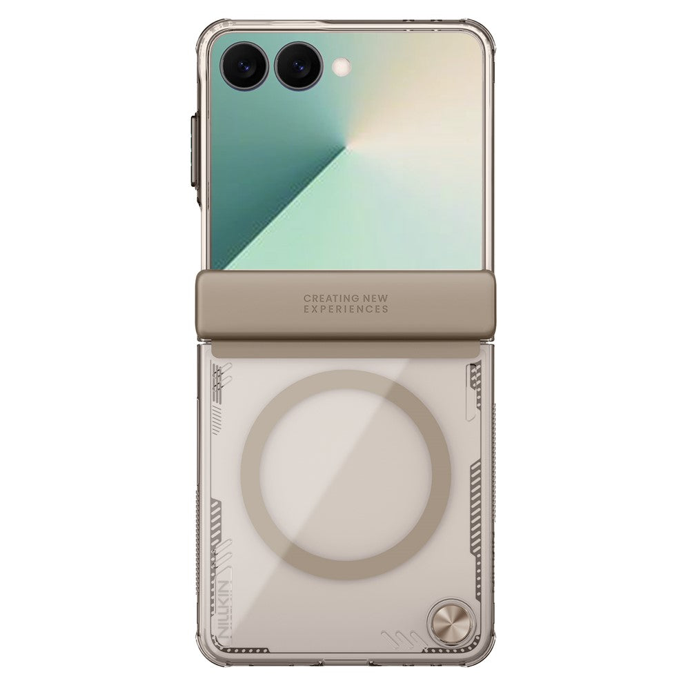NILLKIN Iceblade For Samsung Galaxy Z Flip7 5G Case Compatible with MagSafe PC + TPU Phone Cover - Gold