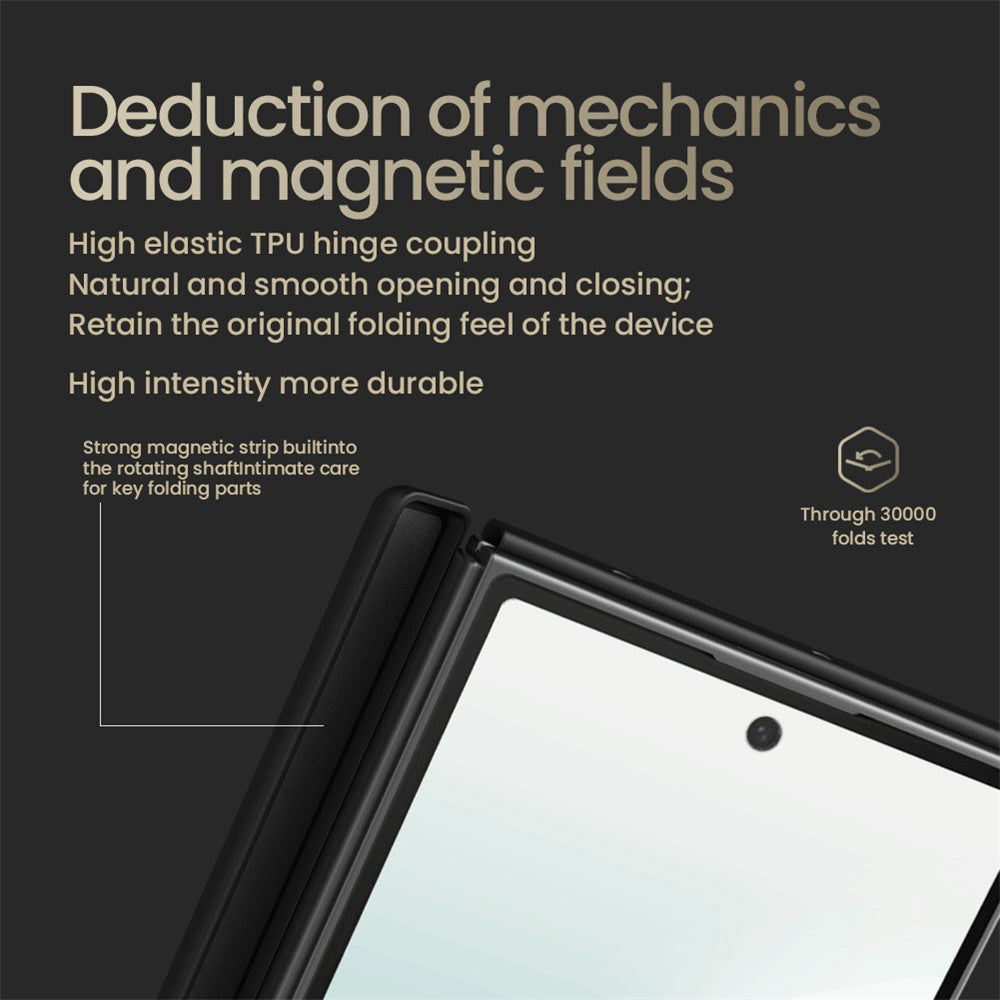 NILLKIN For Samsung Galaxy Z Fold7 5G Case Compatible with MagSafe TPU + Aramid Fiber Lens Cover Kickstand Phone Cover