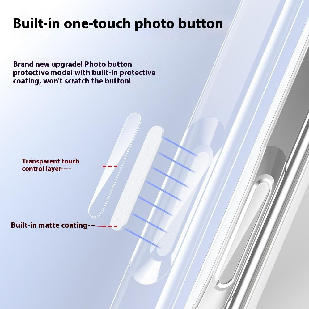 For iPhone 17 Pro Max Case Air Cushion TPU + Glass Back Shockproof Phone Cover