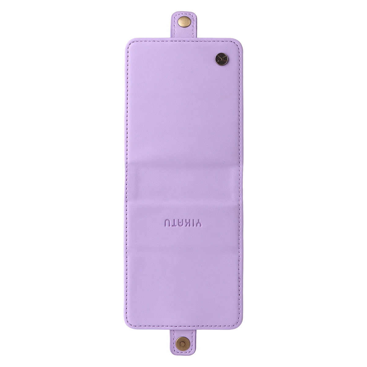 For Samsung Galaxy Z Flip7 5G Phone Cases YIKATU Magnetic Closure PU Leather Mobile Cover - Light Purple