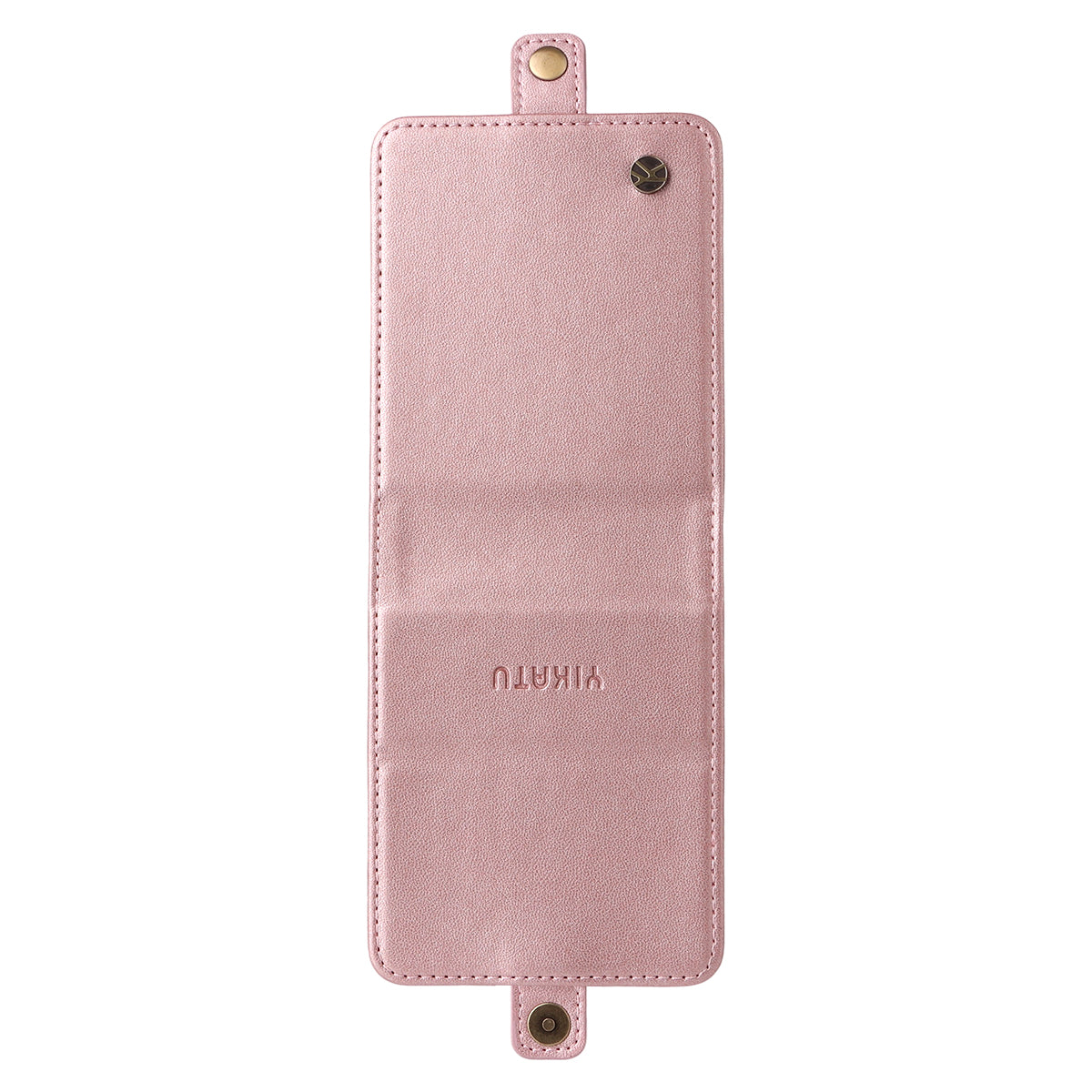 For Samsung Galaxy Z Flip7 5G Phone Cases YIKATU Magnetic Closure PU Leather Mobile Cover - Rose Gold