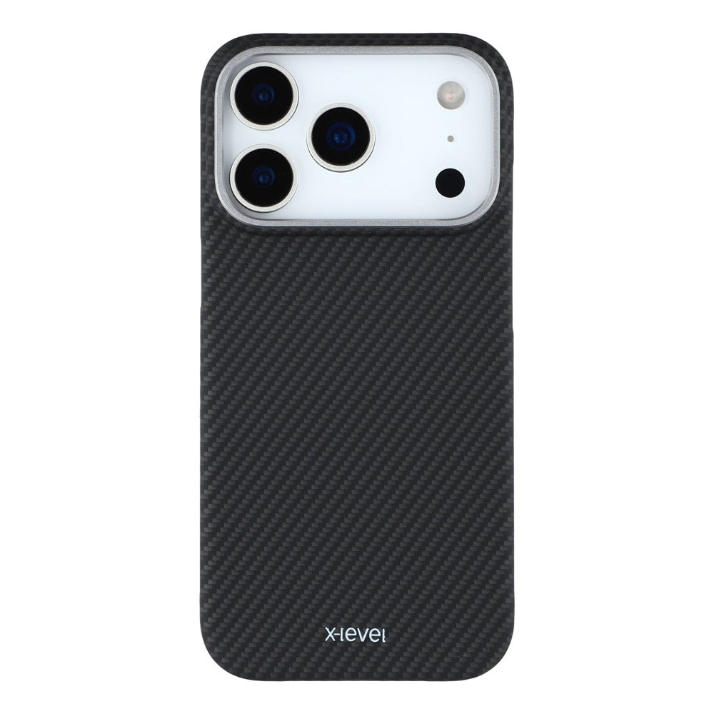 X-LEVEL For iPhone 17 Pro Max Case Carbon Fiber Texture Hard PC Phone Cover Anti Shock