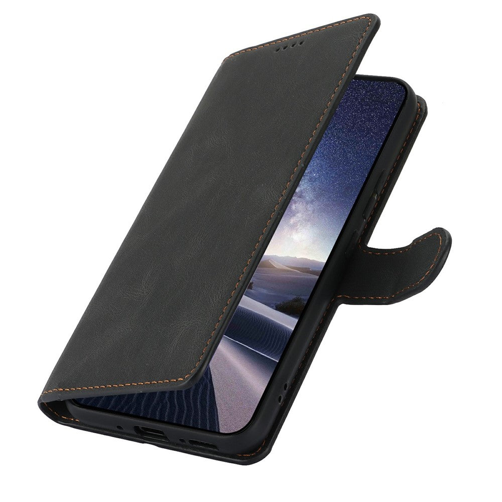 For iPhone 17 Pro Max Case PU Leather Phone Cover with Wallet Stand - Black