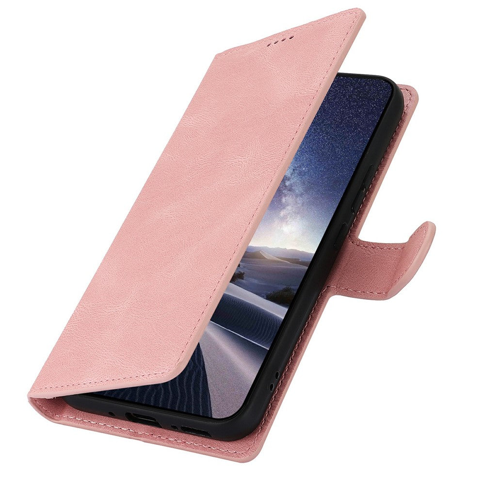 For iPhone 17 Pro Max Case PU Leather Phone Cover with Wallet Stand - Pink
